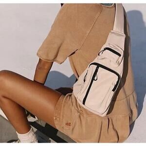Free People Movement Sling Bag NWT Cream